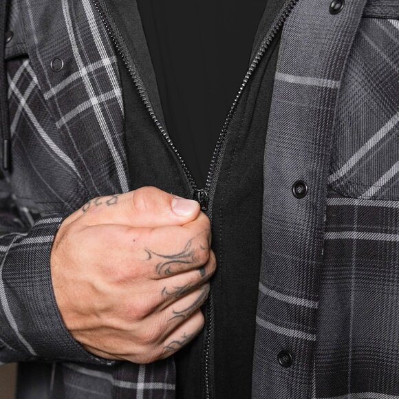 Dixxon Flannel The RITUAL Hooded Flannel Jacket - Men's XL Tall - Picture 6 of 12